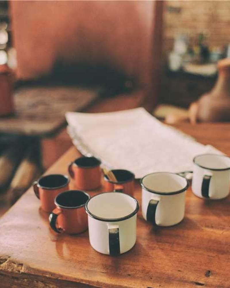 Team discussing blueprints